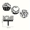 Customizable Vintage Metal Garden Sign Rustic Love Plaque Personalized Name Plate for Wedding Outdoor Decor Durable