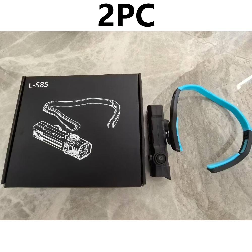 LED Hanging Ear Headlight USB Charging Motion Sensor with 5 Modes Detachable Flashlight for Fishing, Running, and Maintenance Work