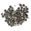 100 sád DIY kravatové pripináčiky motýľ špendlíky na chrbte brošňa Findings Silver