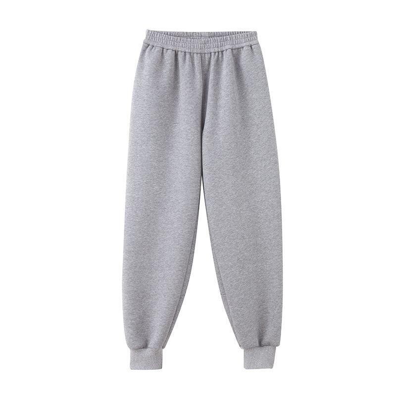 

Zzzhang [Loose Feeling to Wear] Idle Style Casual Minimalist Hooded V-neck Sweatshirt Female + Ankle Banded Pants Suit