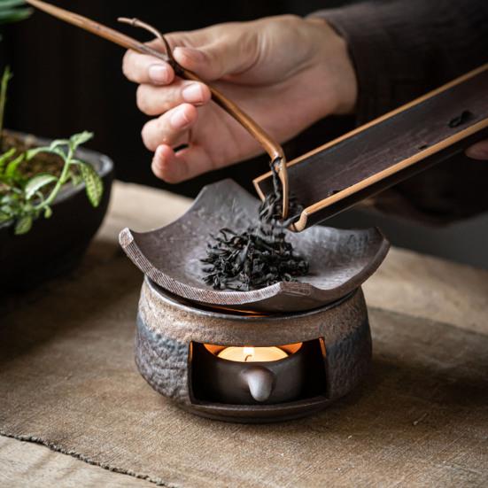 Ceramic Aromatherapy Candle Warmer Incense & Tea Pot Heater Diffuser Zen Atmosphere Decor for Home Meditation