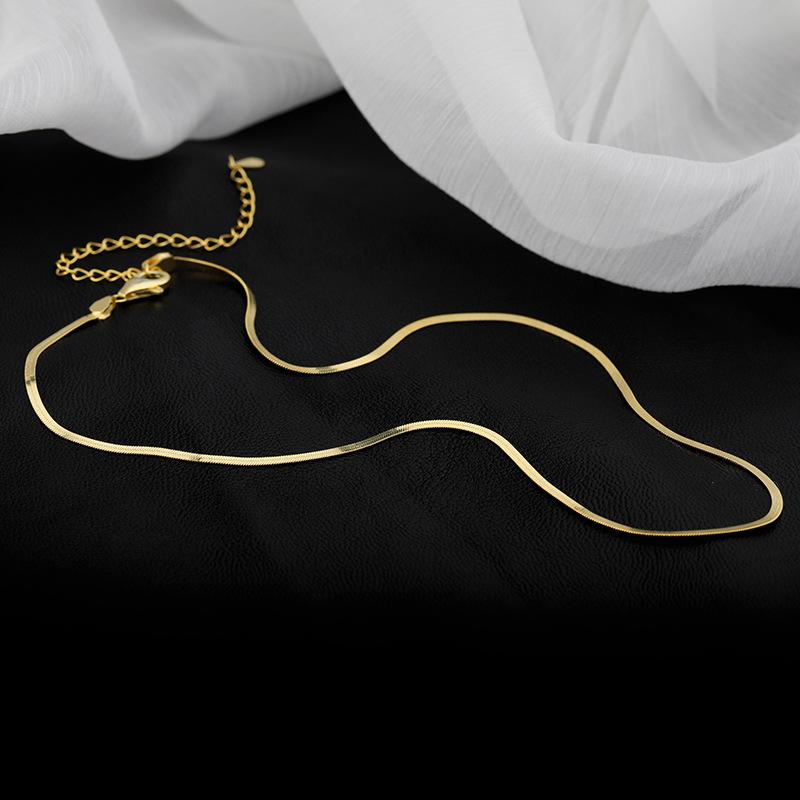 Chaîne Serpentine en Argent Sterling 925 Pour Femmes Mode Élégant Breloques Qualité Luxe Bijoux Accessoires Exquis Cadeau Féminin