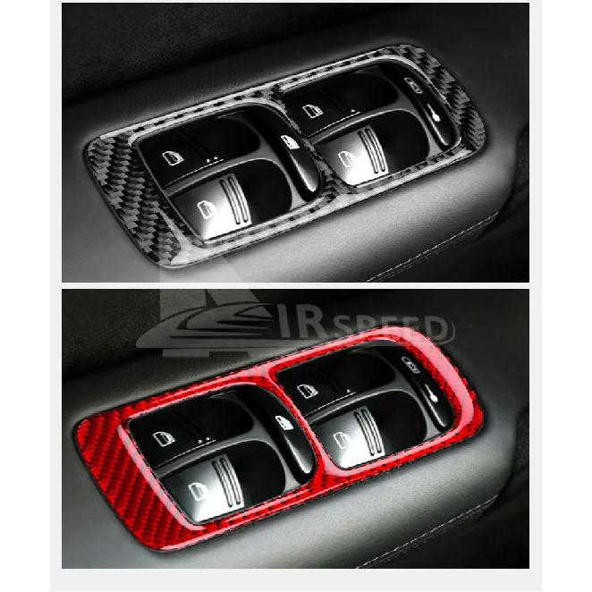 Real Soft Carbon Fiber Sticker For Porsche Cayenne 2003 2004 2005 2006 2007 2008 2009 2010 Window Lifting Button Frame Panel