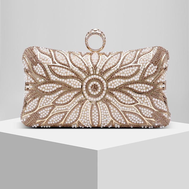 

Новая Мода Жемчужная Вечерняя Сумка Клатч Вечерняя Сумка Свадебная Сумка Свадебный Сезон Сумка для Ужина золотой