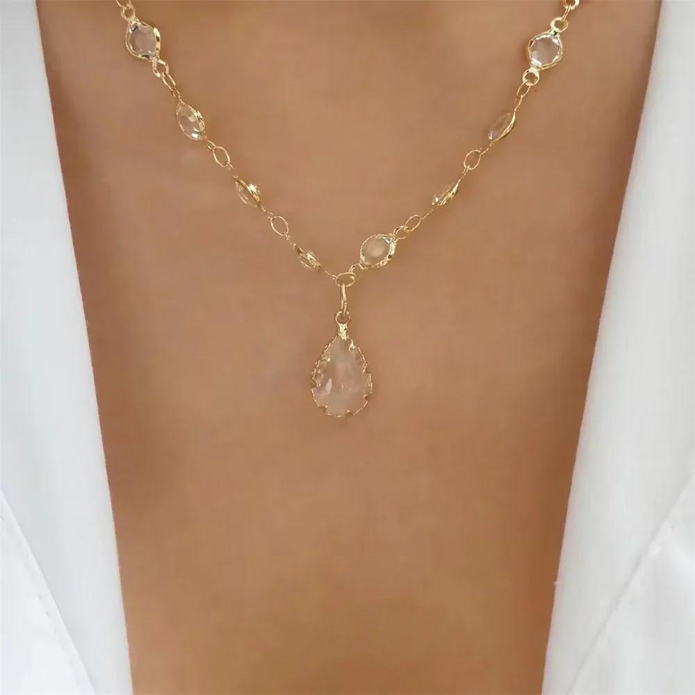 Vintage Mode Einfache Vergoldete Schlangenkette Imitation Perlen Anhänger Halskette Für Frauen Weiblich Boho Mehrstufiger Schmuck Geschenk