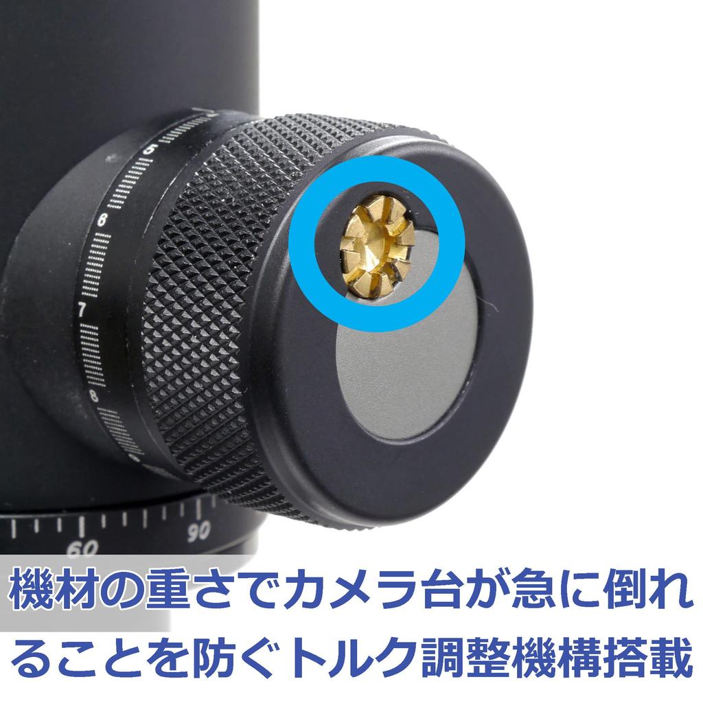 Velbon Ball Head AZ QRA System Machined Aluminum with Torque Adjustment Mechanism Ball Head SLR Mirrorless Camera Head with Spirit Level 0017915858060