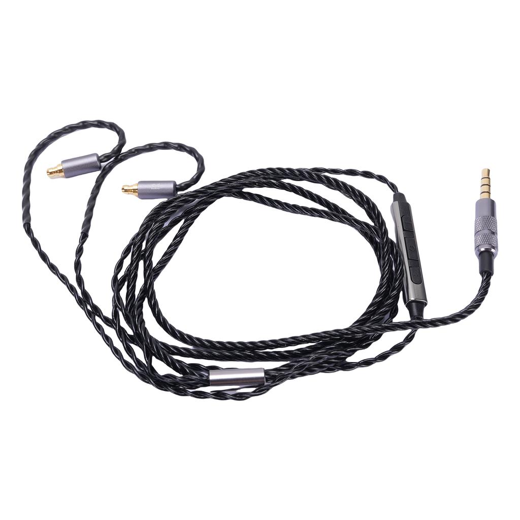 Headphone Cable Fit for IE100 IE400 IE500 with Mic 3.5mm Plug 3.94ft Long Improve Sound Quality Headphone Replacement