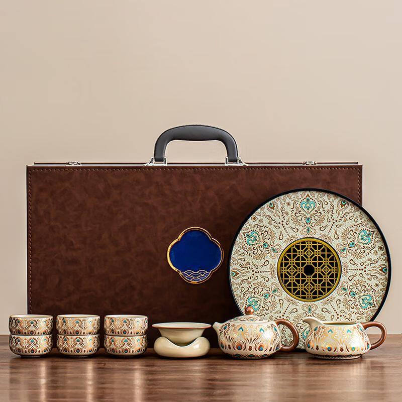 Dunhuang Ru Kiln Ceramic Kung Fu Tea Set