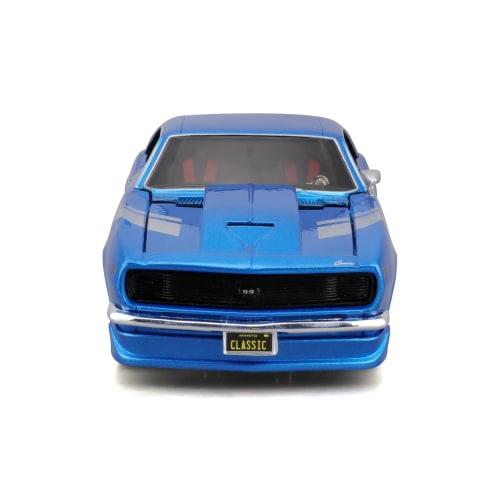 Maisto 1/24 Scale Chevrolet Camaro ZL1 1968 Blue Classic Muscle Series Diecast Model Car (Finished Product) 32508