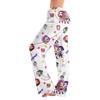 Womens Pajama Pants Sleepwear Casual Drawstring Elastic Waist Pants Comfy Straight Yoga Loose Trousers