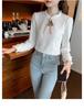 Women's Autumn/Winter Lace Half-High Neck Shirt with Velvet - 2023 Trendy Innerwear Fashion Top