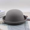Meier Autumn and winter Korean version trend imitation wool styling small round hat, British retro top hat, round hat for men and women