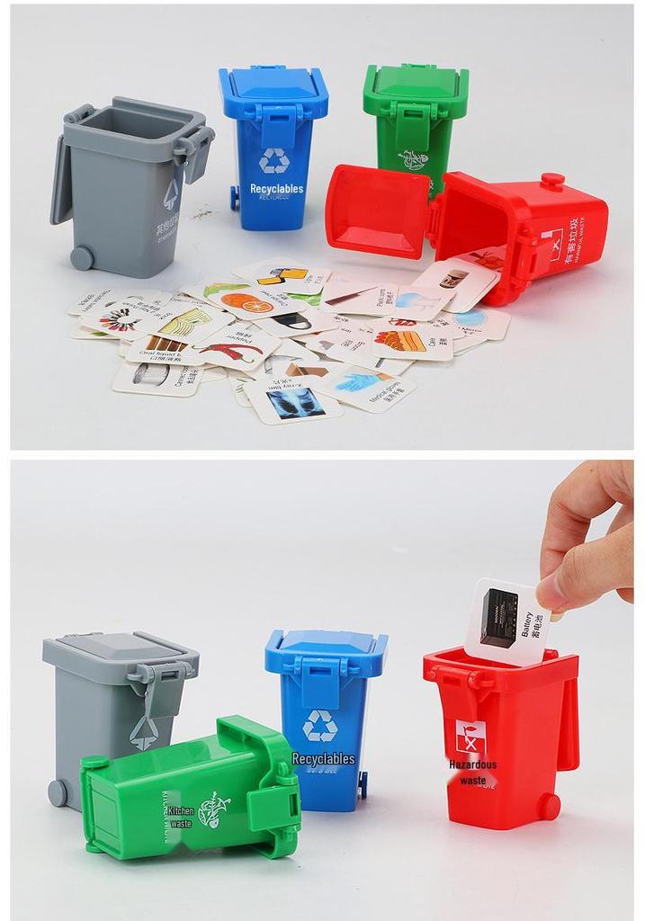 Cadywell 1:24 Garbage Sorting & Disposal Truck Model Toy, Alloy Material