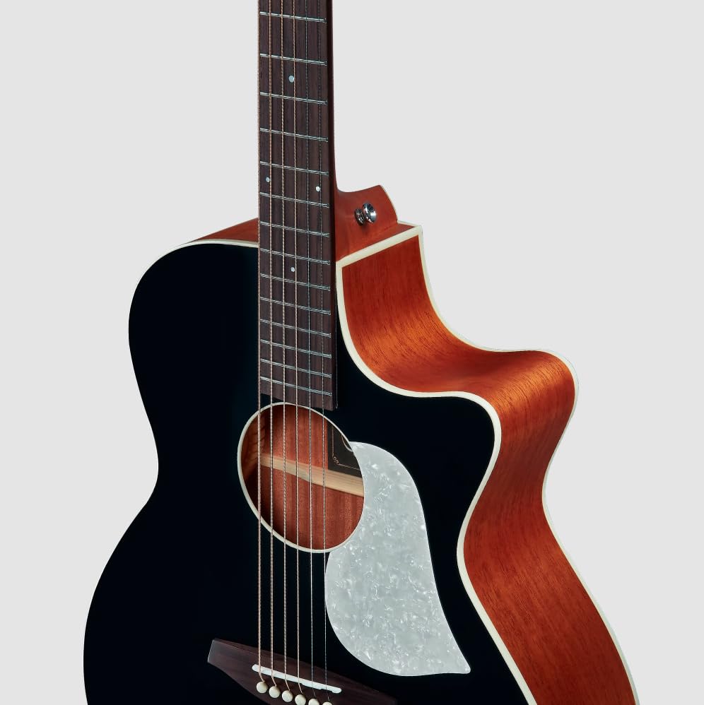 SINGER GA01 BLK Electric Acoustic Guitar Spruce Solid Top Singer Anuenue AIR Acoustic Guitar PU+Mic
