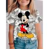Fashion Children's Clothing Crew Neck Short Sleeve 3D Casual Color Printing Casual Short Sleeve Crew Neck T-Shirt