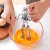 .1pc Hand Crank Mixer Manual Stainless Steel Egg Whisk Multifunctional Dishwasher Safe Egg Beater Portable Egg Mixer For Baking