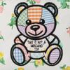 Moschino Letter Bear Print Gold Chain Shoulder Crossbody Bag Women bags White A74028221-1001