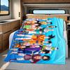 1PC DRAGON BALL  Print Flannel Blanket, High Quality All Seasons, Home Decor, Warmth and Comfort, Perfect for Christmas Gifts