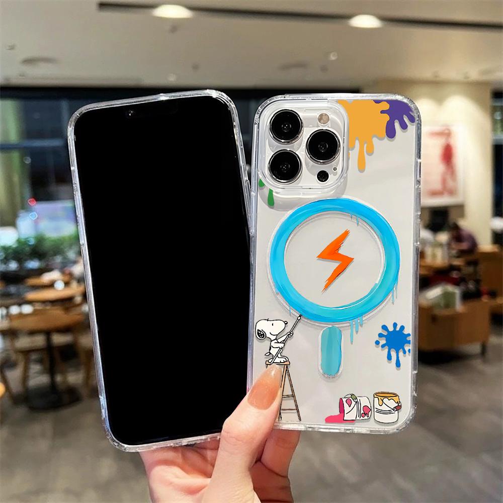 Magnetic Phone Case for iPhone 12 14 16 17 Pro 17 16 15 14 13 12 Pro Max  12 13 14 15  16 High Quality Shockproof Shell Full Protection Cute Style
