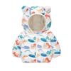 1-8 Years Kids Girls Winter Warm Hooded Coat Printed Zipper Jacket