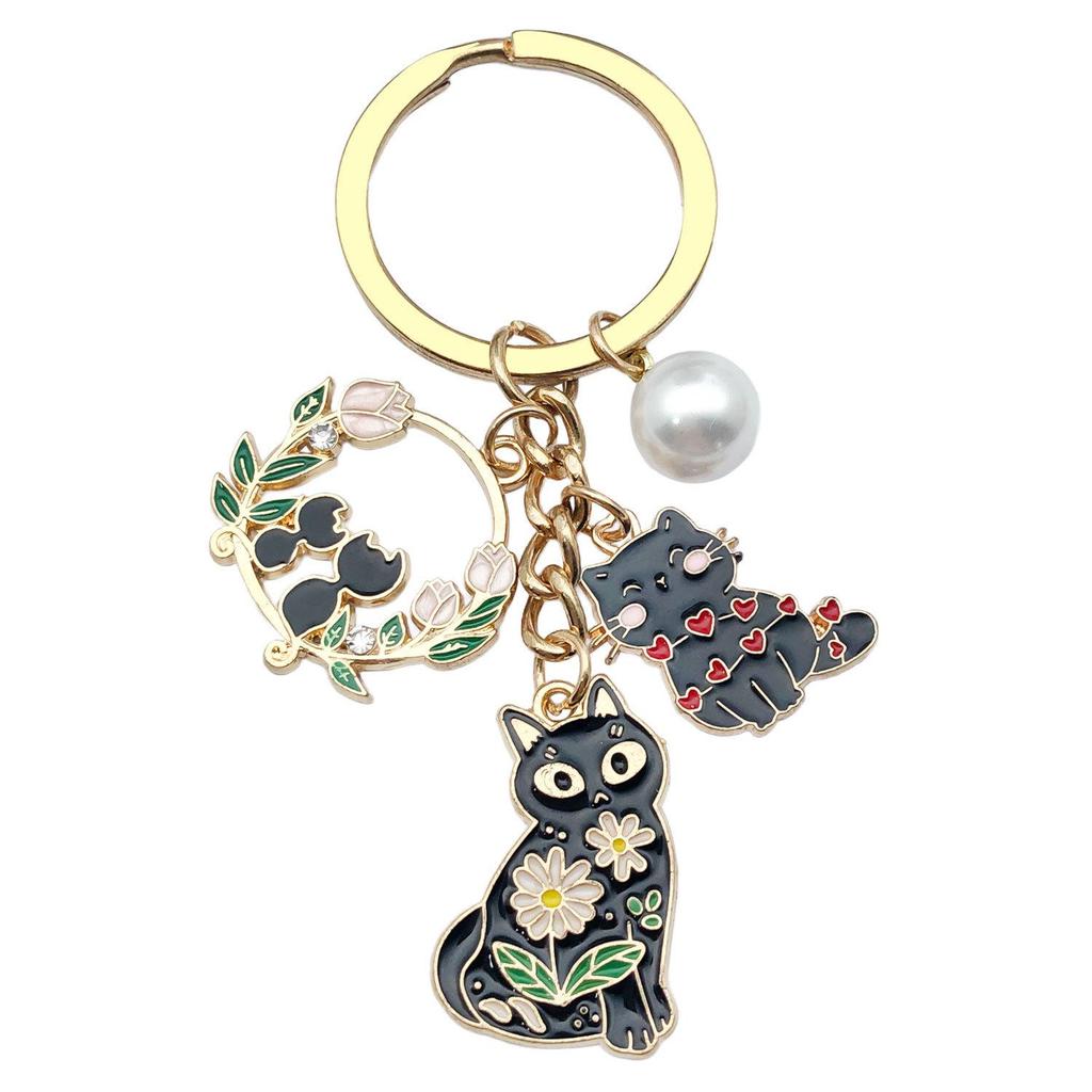 Cute Kitten Cartoon Keychain Pendant - Anime Backpack Decoration & Gift