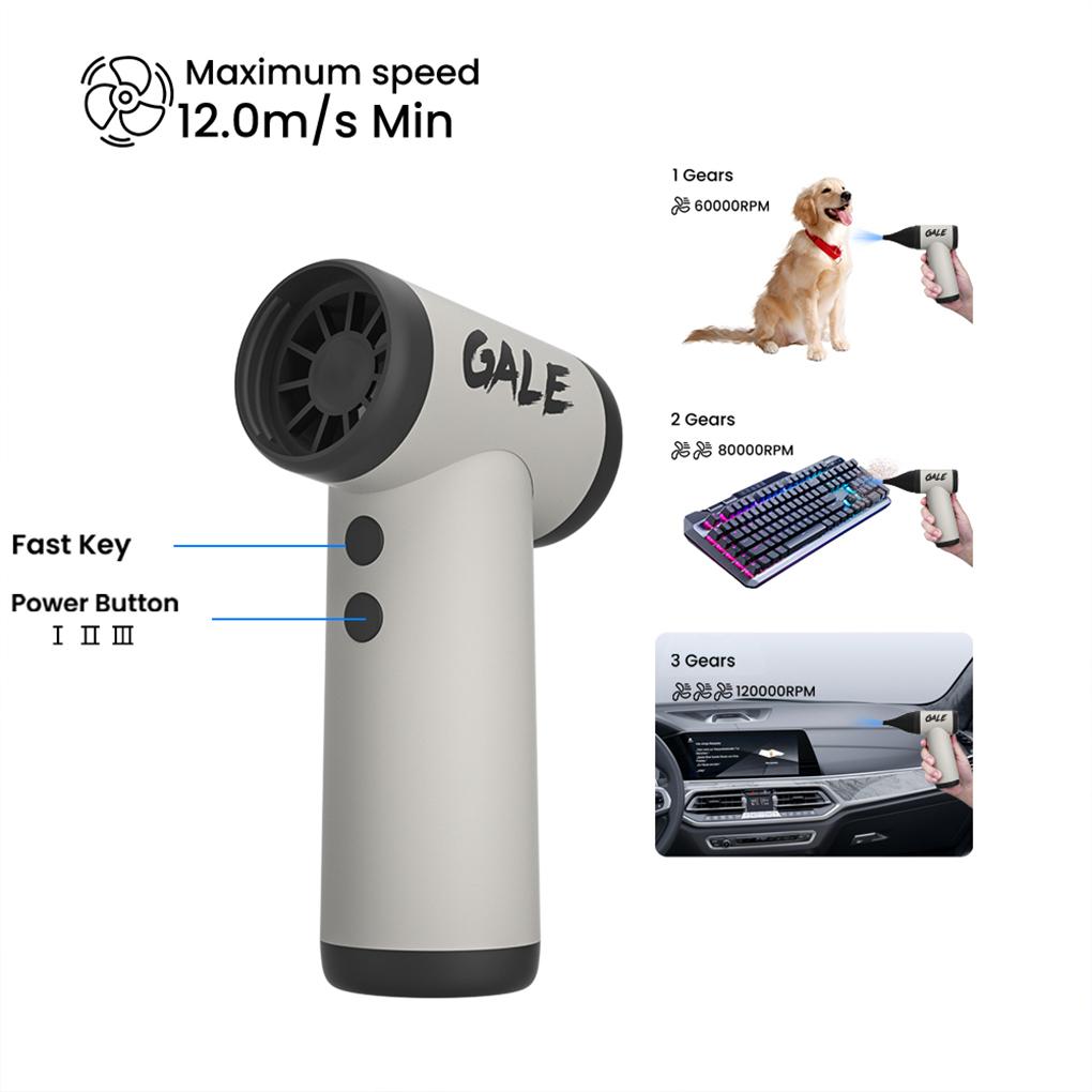 Mini Jet Blower Blower Mini Tur-bo Jet Air Blower Lightweight Air Blower 2000mAh Brushless Motor