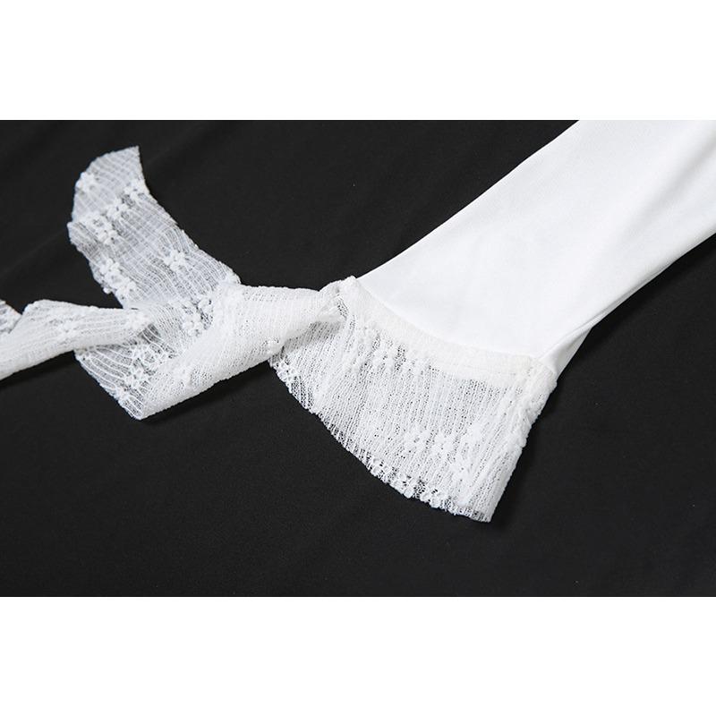 Women's Spice Girls Pure Personality Street Fashion Waist Irregular Long Sleeve Dress