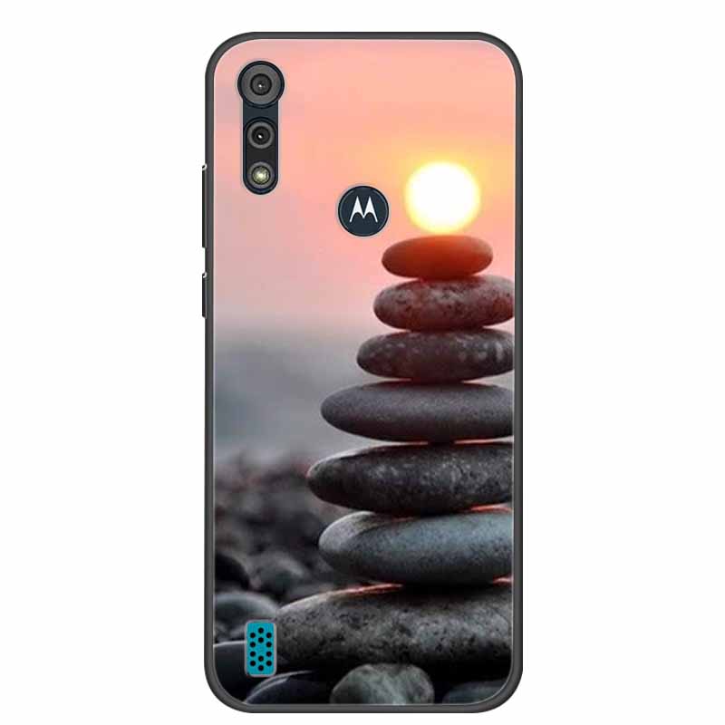 Phone Case for Motorola Moto E6i / E6s 2020 Shockproof Soft Silicone TPU Back Cover for Moto E6s 2020 E 6S 6i Cases Marble Print