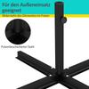 Parasol Base. Cross Base. Weatherproof. 100 X 100 X 75 Cm. Black