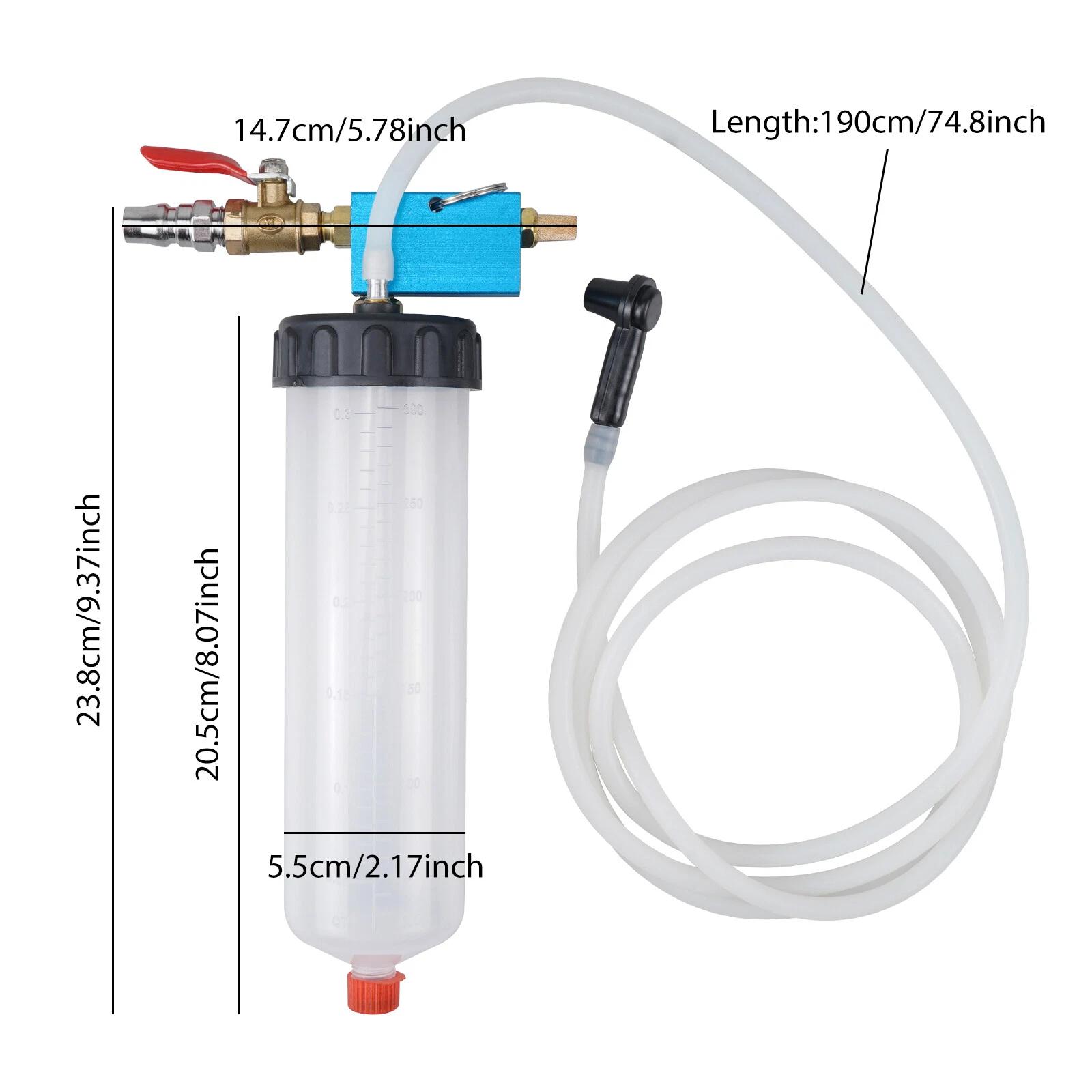 Car Brake Fluid Oil Change Tool Hydraulic Clutch Oil Change Pump Oil Bleeder Empty Exchange Drained Extractor Tool Kit with Hose белый