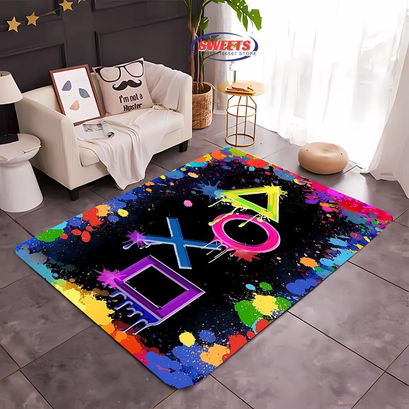 Druk 3D Kontroler do Gier Dywan Wielkopowierzchniowy do Salonu Sypialni Sofa Wycieraczka Kuchenna Mata Podłogowa Antypoślizgowa Dekoracja Trwała Mata