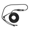 Opletený kabel pro sluchátka pro se215 se425 se535 se846 ue900(Černá bez mikrofonu)