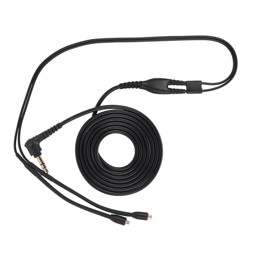 Opletený kabel pro sluchátka pro se215 se425 se535 se846 ue900(Černá bez mikrofonu)