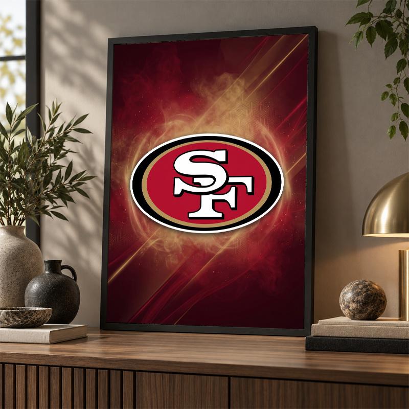 San Francisco 49ers Diamond Painting Kit 5D Full Drill DIY Diamond Mosaic Wall Art Home Decor