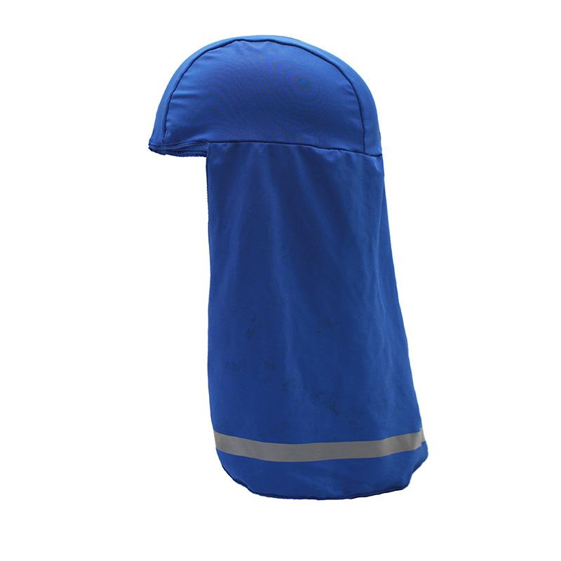 

1 шт. Охлаждающая шапка Эластичная шляпа от солнца Широкополая защита шеи Эластичная жесткая шапка Защита от УФ-лучей для закрытия шеи Альпинистский шарф синий