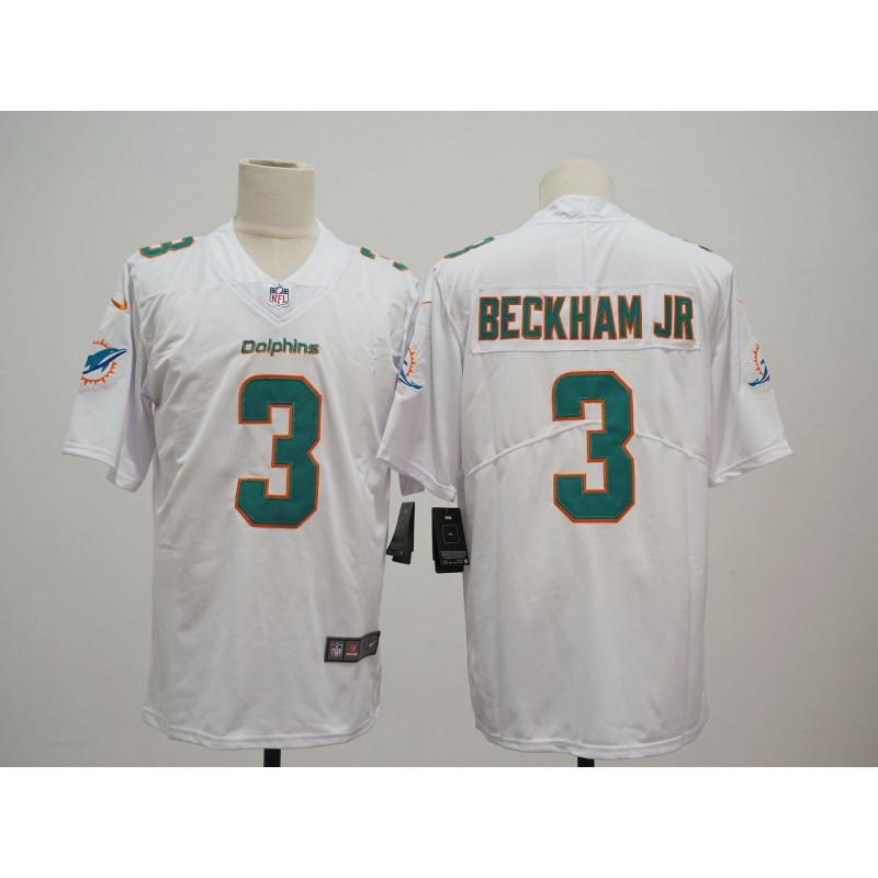 Miami Dolphins NFL Football Jersey T-Shirt Men Cotton Blend Sportswear With Embroidered Player Numbers 1 10 17
