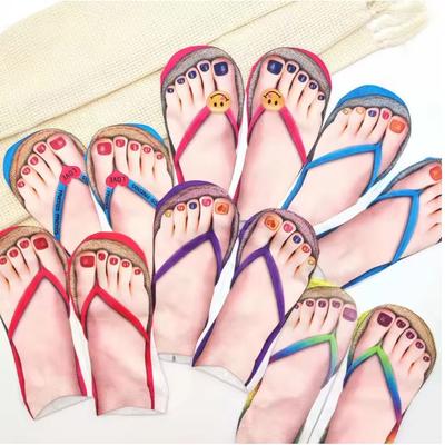 3D Printing Pattern Flip Flop Socks Funny Socks for Women Flip-flop Ankle Socks Low Cut Floor Socks Hosiery Novelty Gifts