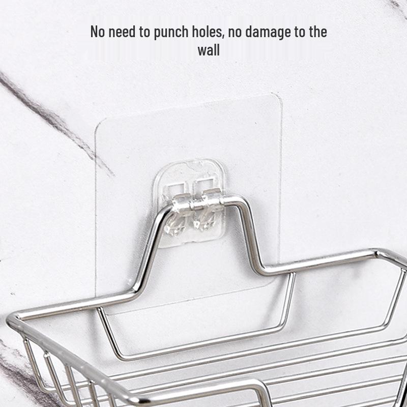 Stainless Steel Wall-Mounted Soap Dish Rack