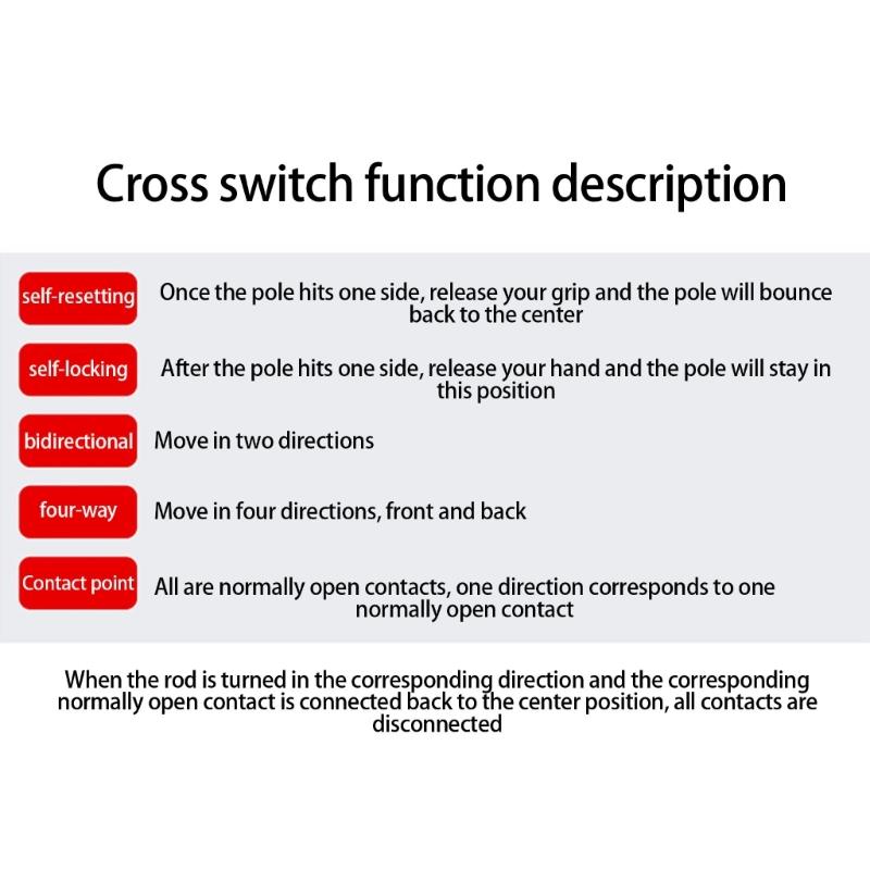 Joystick Controller Spring Return Joystick Switches Auto Locking Latching Reset Momentary Switches Rocker Crosses Switches