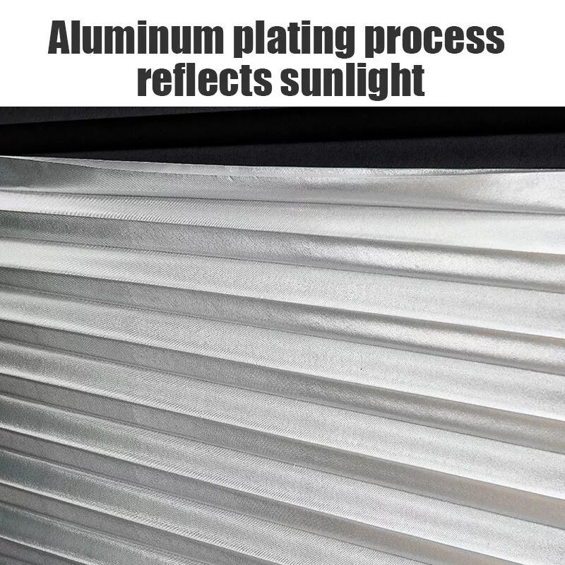 Shades Self-adhesive Half Windows Non-woven Folding Curtain Bathroom Balcony Living Room Balcony Curtains Pleated Blinds