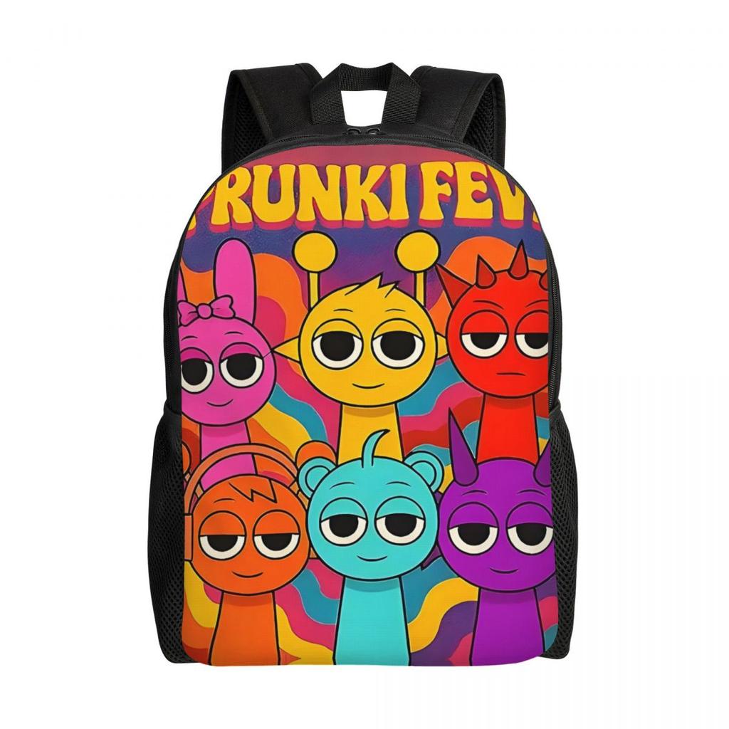Custom Cartoon Sprunki Backpacks for Women Men Water Resistant College School Bag Print Bookbags