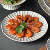 Japanese Retro 8-Inch Round 3-Compartment Plate