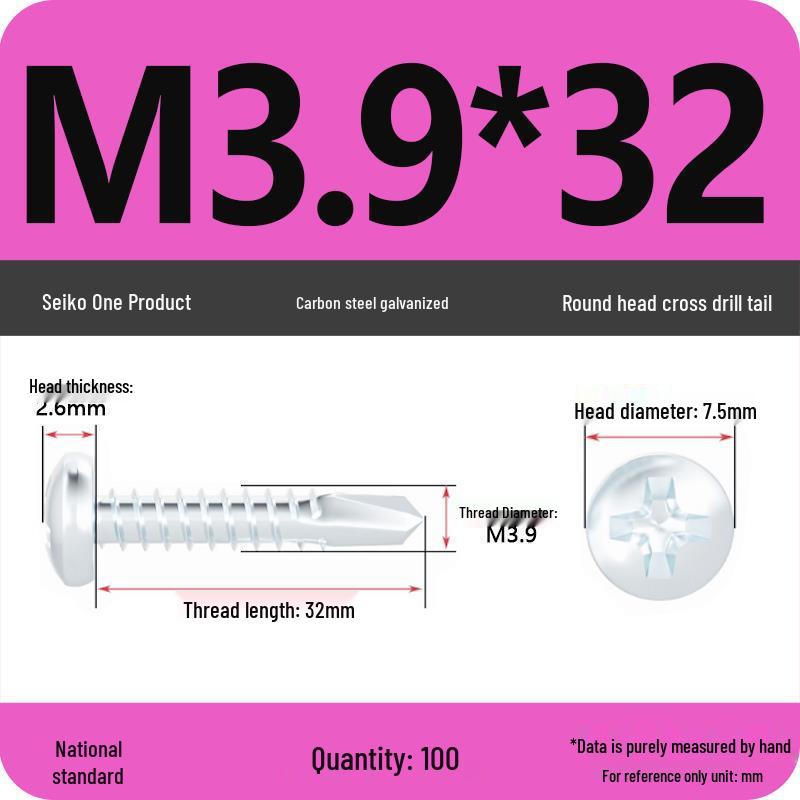 National Standard Hardened Galvanized Phillips Self-Drilling Self-Tapping Screws for Sheet Metal