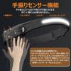 SAPASLIFE Rechargeable LED Headlamp Light 5 Lighting Hand Gesture IPX4 Waterproof and Compact and USB Maximum Brightness of Approximately 350 SOS