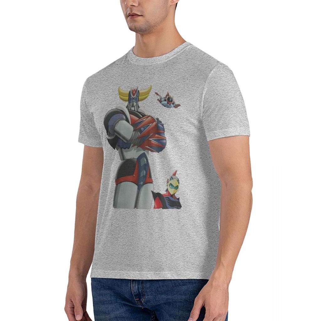 Goldorak Pánské tričko Anime UFO Robot Grendizer Actarus Vtipné tričko Krátký rukáv Kulatý výstřih Trička Bavlněné oblečení
