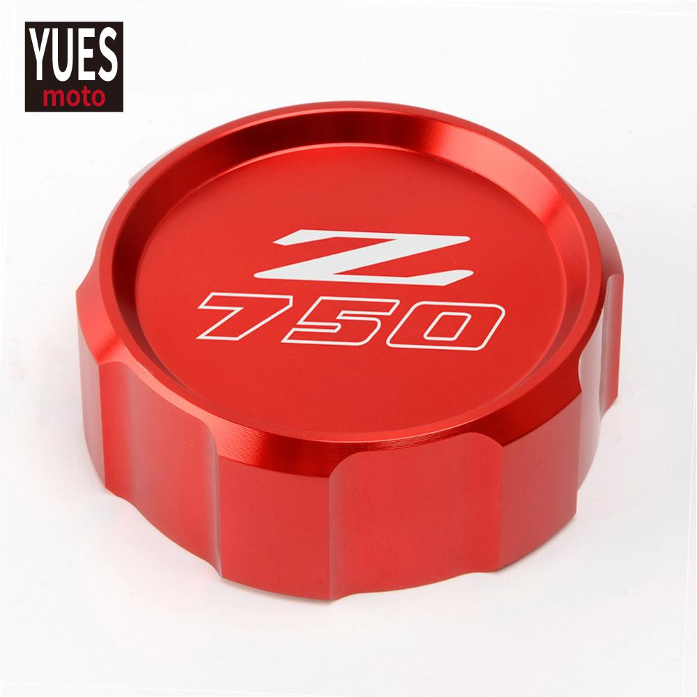 Motorrad Zubehör Rot Vorne Hinten Flüssigkeit Zylinder Master Reservoir Abdeckung Für Kawasaki Z750 Z 750 2007-2012 2008 2010