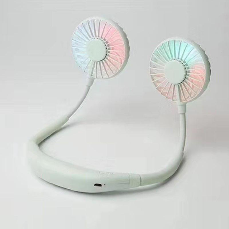 LED Nackenventilator: Wiederaufladbarer geräuschloser Hängeventilator der 3. Generation