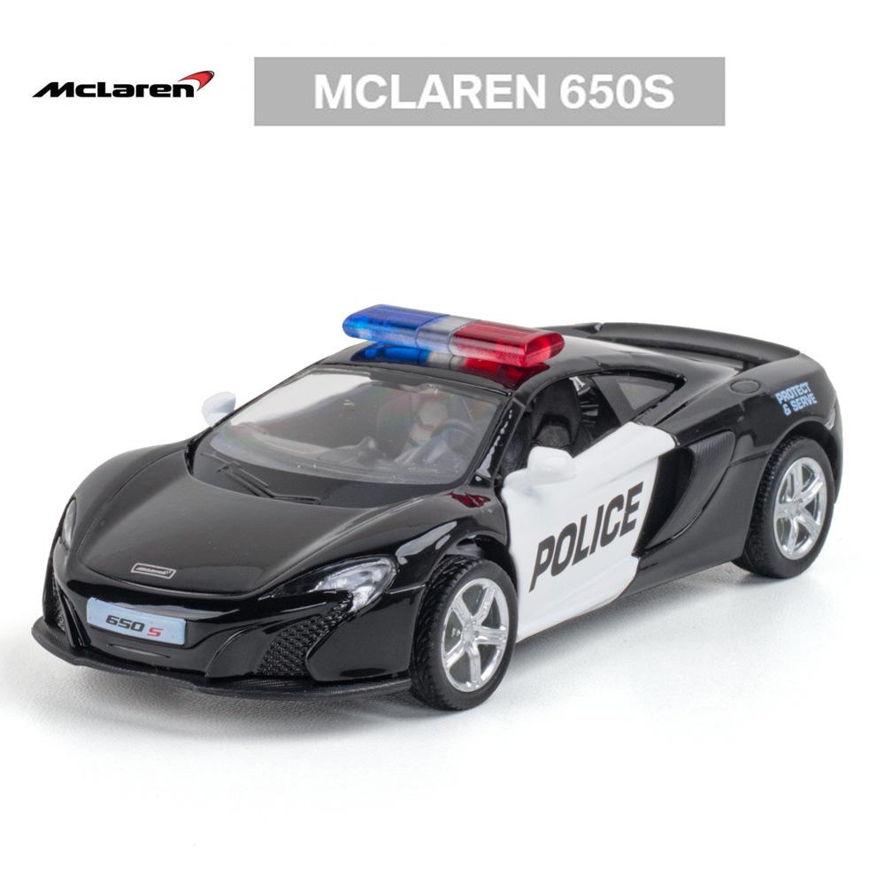 1/36 Mercedes Benz Dodge Police CarToy Model Alloy Diecasts Pull Back Function 2 Doors Opened Rubber Tires Toys For Kids' Gifts
