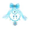 2024 Little Girl Accessories Ice and Snow Snowflake Beads Necklace Bracelet Value Set Baby Girl Accessories