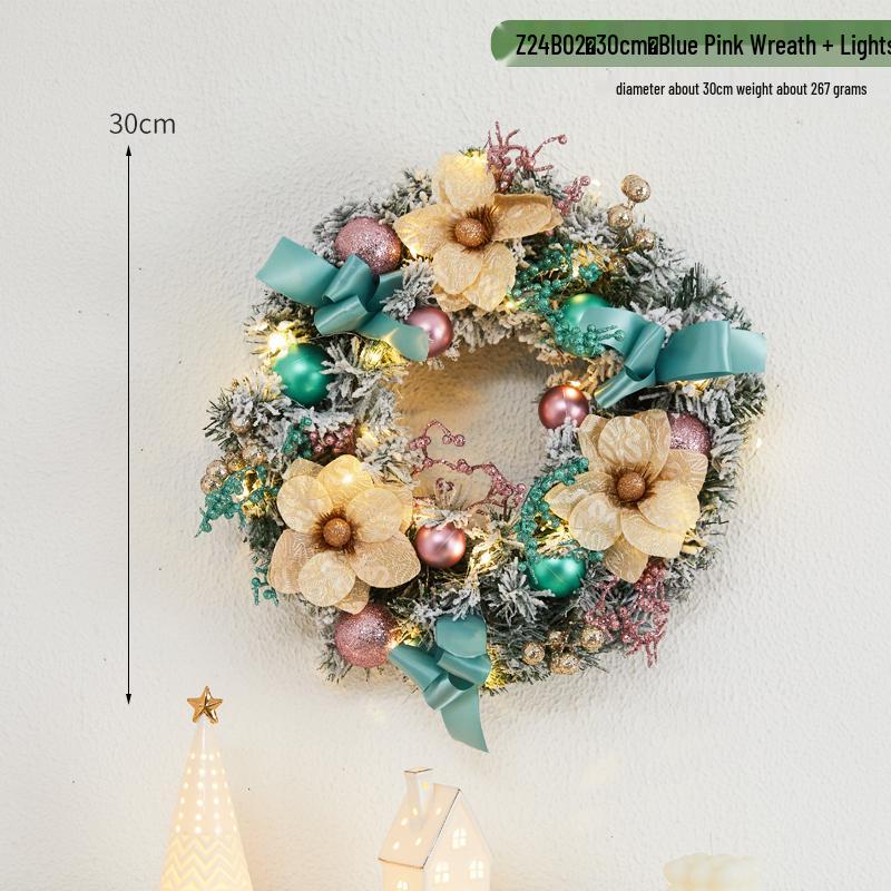 Creative Christmas Door & Window Wreath - Rattan Wall Hanging Ornament for Holiday Decor